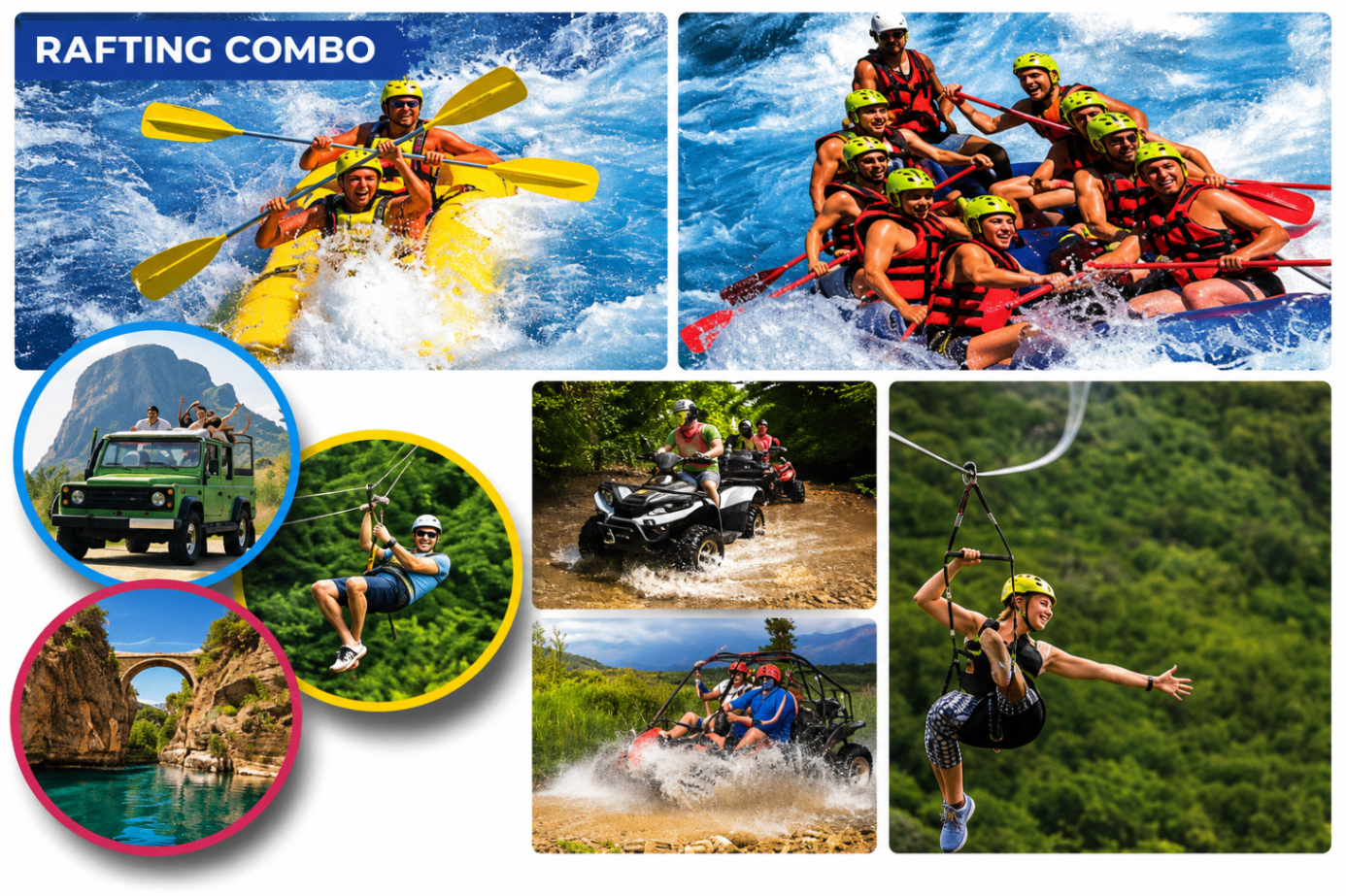 Rafting Combo excursion in Side, Antalya