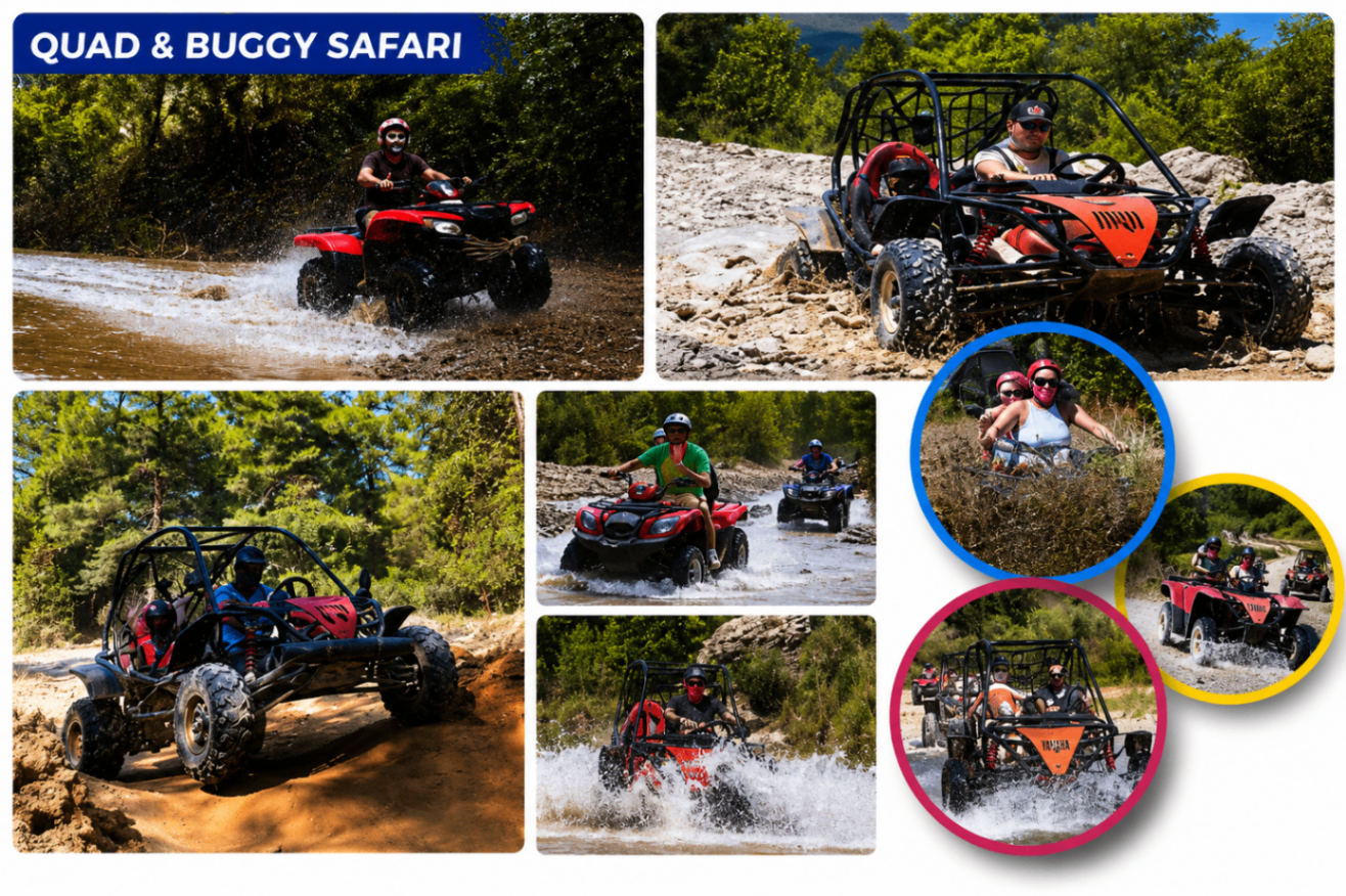 Quad & Buggy Safari excursion in Side, Antalya